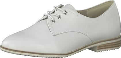 Tamaris Δερμάτινα Γυναικεία Oxfords σε Λευκό Χρώμα από το Modivo