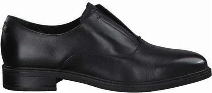 Tamaris Δερμάτινα Γυναικεία Oxfords σε Μαύρο Χρώμα από το MyShoe