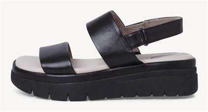 Δερμάτινα Γυναικεία Σανδάλια με Λουράκι Flatforms σε Χρώμα Tamaris