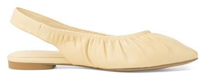 Δερμάτινες Γυναικείες Μπαλαρίνες Slingback Soft Lemon Tamaris
