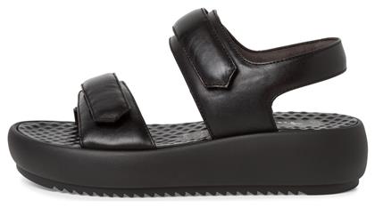 Γυναικεία Σανδάλια με Λουράκι Flatforms σε Μαύρο Χρώμα Tamaris