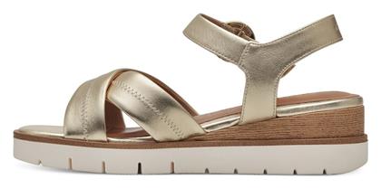 Καλοκαιρινές Γυναικείες Πλατφόρμες Light Gold Tamaris