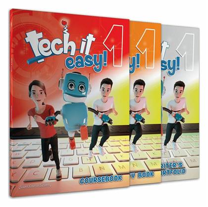 Tech It Easy 1 - Πακέτο (coursebook, Activity Book, Writer's Portofolio, I-book, Cd) - SuperCourse ELT
