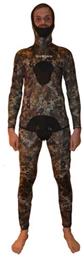 Warm Ολόσωμη Στολή Κατάδυσης Ξυρισμένη Εσωτερικά με Επιστήθιο για Ψαροντούφεκο Παραλλαγής 3mm Tech Pro