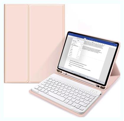 Tech-Protect Flip Cover με Πληκτρολόγιο Ροζ (iPad 2022 10.9'' / iPad 2025 11'') - Tech Protect