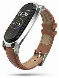 Tech-Protect Herms Λουράκι Δερμάτινο Καφέ (Mi Smart Band 5/Mi Smart Band 6) - Tech Protect