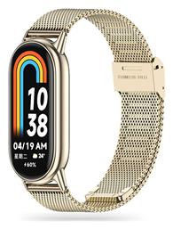 Tech-Protect Λουράκι Ανοξείδωτο Ατσάλι Χρυσό (Xiaomi Smart Band 8/8 NFC) - Tech Protect