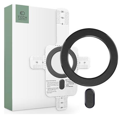 Tech-Protect Magmat MagSafe Universal Magnetic Ring Αξεσουάρ ΜagSafe σε Μαύρο χρώμα - Tech Protect