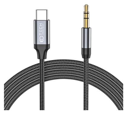 Tech-Protect Ultraboost Braided USB 2.0 Cable USB-C male - 3.5mm male Μαύρο 1m - Tech Protect