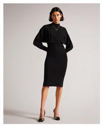 Alice Midi All Day Φόρεμα Μακρυμάνικο Μαύρο Ted Baker