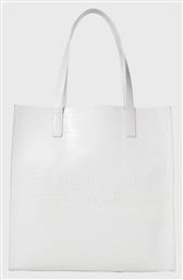 Croccon Γυναικεία Τσάντα Shopper Ώμου Λευκή Ted Baker