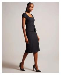 Midi Βραδινό Φόρεμα Μαύρο Ted Baker
