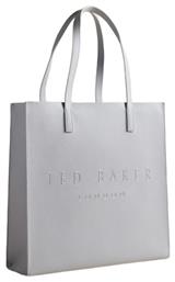 Soocon Icon Γυναικεία Τσάντα Shopper 'Ωμου Γκρι Ted Baker
