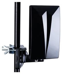 DVB-T711 Εξωτερική Κεραία Τηλεόρασης (απαιτεί τροφοδοσία) σε Μαύρο Χρώμα Σύνδεση με Ομοαξονικό (Coaxial) Καλώδιο Telco