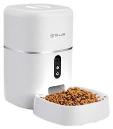 Ταΐστρα & Ποτίστρα για Σκύλο σε Λευκό χρώμα 4lt Tellur