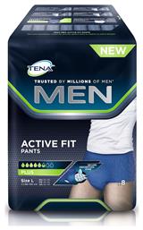 Men Active Fit Plus Πάνες Βρακάκι Ακράτειας Large σε Μπλε Χρώμα 8τμχ Tena