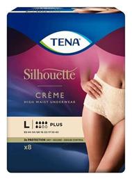 Silhouette Plus Εσώρουχα Ακράτειας XLarge σε Μπεζ χρώμα 8τμχ Tena