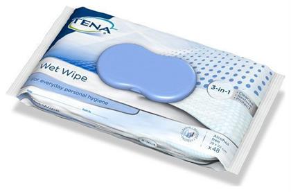 Tena Wet Wipes 3in1 48τμχ