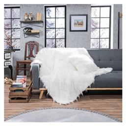 Διακοσμητική Μαξιλαροθήκη Pelt από Γούνα 29 White 45x45εκ. Teoran
