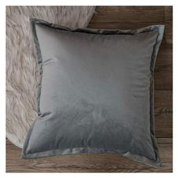 Διακοσμητική Μαξιλαροθήκη Velvet 11 Silver 65x65εκ. Teoran