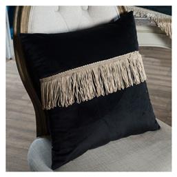 Διακοσμητική Μαξιλαροθήκη Velvet Με Κρόσια 06 45x45εκ. Teoran