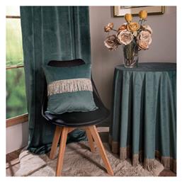 Διακοσμητική Μαξιλαροθήκη Velvet Με Κρόσια 15 45x45εκ. Teoran