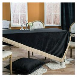 Καρέ Τραπεζομάντηλο Velvet με Κρόσι 06 140x140εκ. Teoran