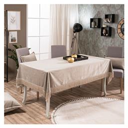 Καρέ Τραπεζομάντηλο Velvet με Κρόσι 07 140x140εκ. Teoran