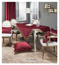 Καρέ Τραπεζομάντηλο Velvet με Κρόσι 10 140x140εκ. Teoran
