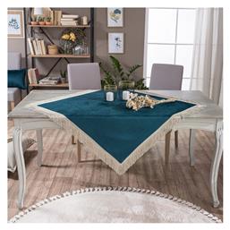 Καρέ Τραπεζομάντηλο Velvet με Κρόσι 13 90x90εκ. Teoran
