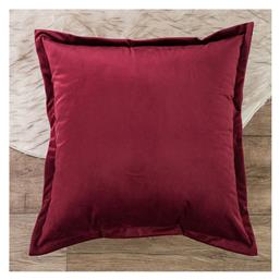 Μαξιλάρι Καναπέ Velvet 10 Bordo 45x45εκ. Teoran