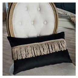Μαξιλάρι Καναπέ Velvet Με Κρόσια 06 30x50εκ. Teoran