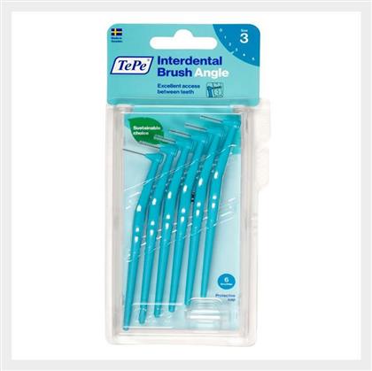 Angle Μεσοδόντια Βουρτσάκια με Λαβή 0.6mm Μπλε 6τμχ TePe