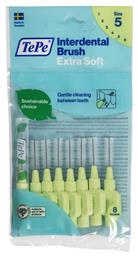 Extra Soft Μεσοδόντια Βουρτσάκια 0.8mm Πράσινα 8τμχ TePe