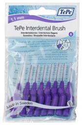 Original Μεσοδόντια Βουρτσάκια 1.1mm Μωβ 8τμχ TePe