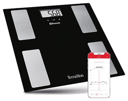 Web Coach Move Bluetooth Smart Ζυγαριά με Λιπομετρητή & Bluetooth σε Μαύρο χρώμα Terraillon από το Filinda