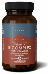 B-Complex with Vitamin C Βιταμίνη 540mg 50 φυτικές κάψουλες TerraNova