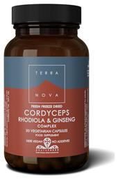 Cordyceps Rhodiola & Ginseng 50 κάψουλες TerraNova