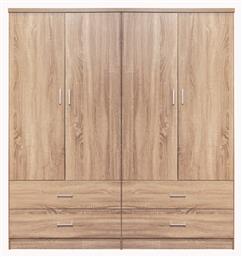 Τετράφυλλη 160x42x181cm Sonoma 2τμχ - HomeMarkt