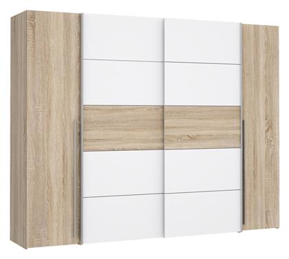 Τετράφυλλη Verzo 270.5x61x210.5cm Oak-λευκό - Pakketo