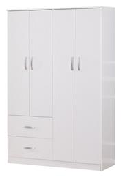 Τετράφυλλη Zelia 120x42x180cm Λευκή - Pakketo