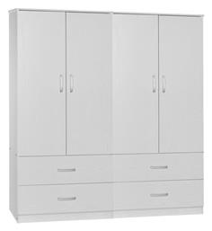 Τετράφυλλη Zelia A 158x42x180cm Λευκό - Pakketo