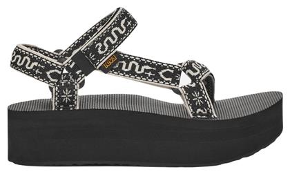 Flatform Universal Γυναικεία Σανδάλια Sporty Flatforms σε Μαύρο Χρώμα Teva