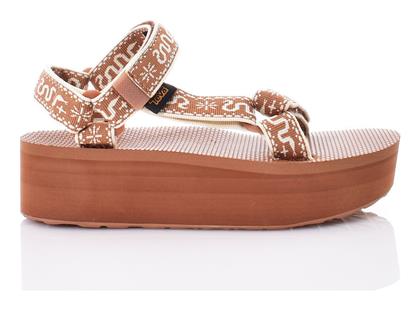 Universal Γυναικεία Σανδάλια Flatforms σε Καφέ Χρώμα Teva