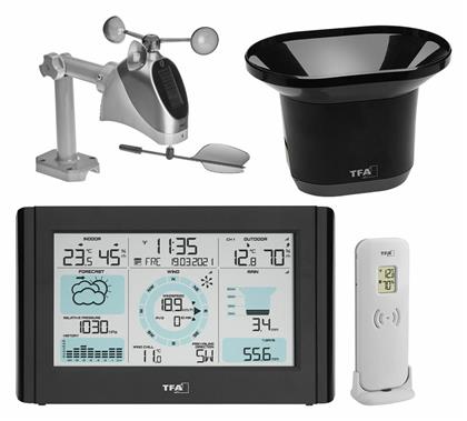 Weather Pro 35.1161.01 Ασύρματος Μετεωρολογικός Σταθμός Ψηφιακός Επιτραπέζιος Μαύρος TFA