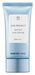 Sun Project Water SPF50 Αντηλιακή Κρέμα Thank You Farmer