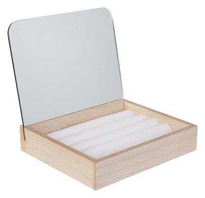 The Μπιζουτιέρα Κουτί Ξύλινη 15x14.2x13cm Home Deco Factory