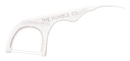 . Pro Advanced Οδοντικό Νήμα με Λαβή σε Λευκό χρώμα 40τμχ The Humble Co