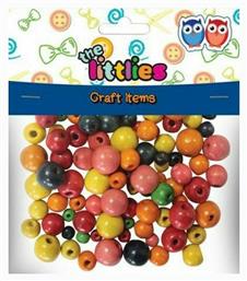 Χάντρες Ξύλινες Πολύχρωμες 8-16mm 150τμχ The Littlies