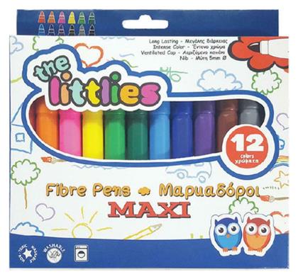 Fibre Pens Πλενόμενοι Μαρκαδόροι Ζωγραφικής Χονδροί σε 24 Χρώματα The Littlies